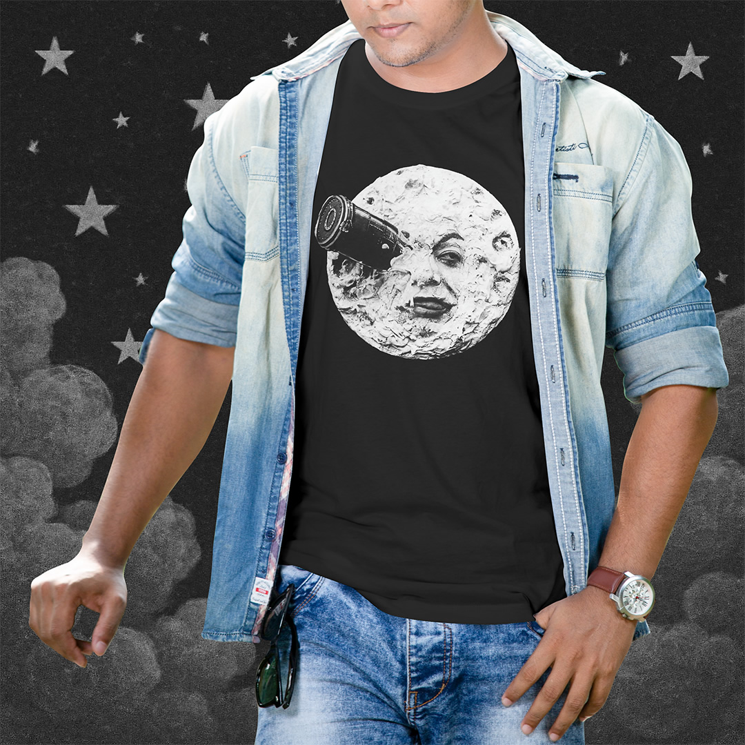 تیشرت فیلم سفر به ماه مدل کلاسیک