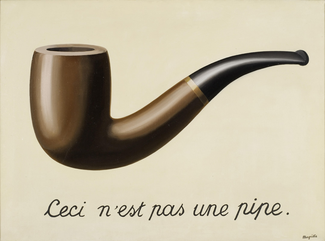 نقاشی این پیپ نیست رنه ماگریت La Trahison des Images خیانت تصاویر Ceci n'est pas une pipe René Magritte