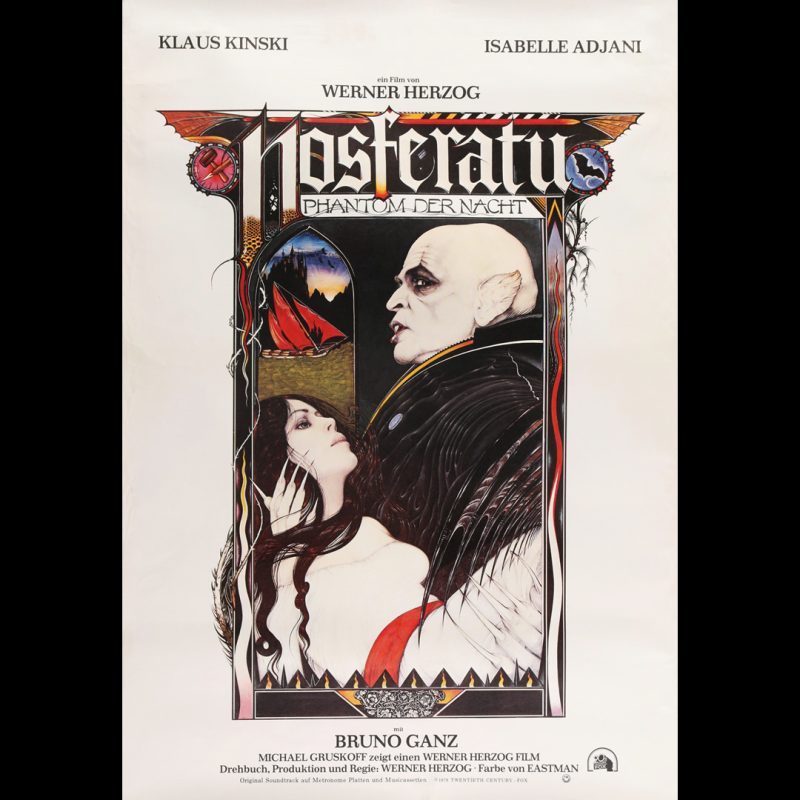 پوستر فیلم Nosferatu the Vampyre ورنر هرتسوگ نوسفراتو شبح شب نوسفراتو خون آشام Werner Herzog