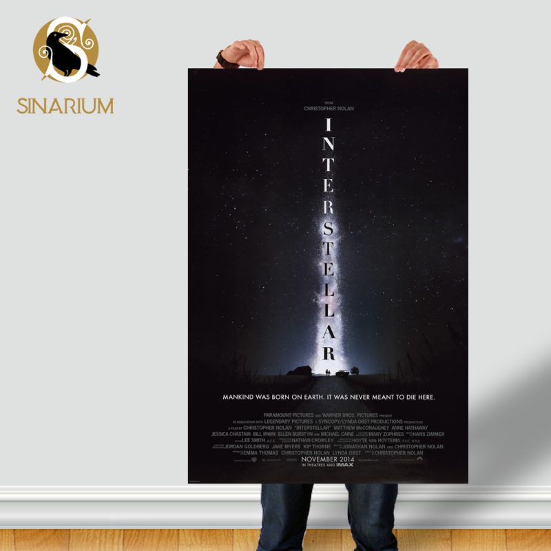پوستر فیلم Interstellar کریستوفر نولان بین ستاره ای در میان ستارگان Christopher Nolan