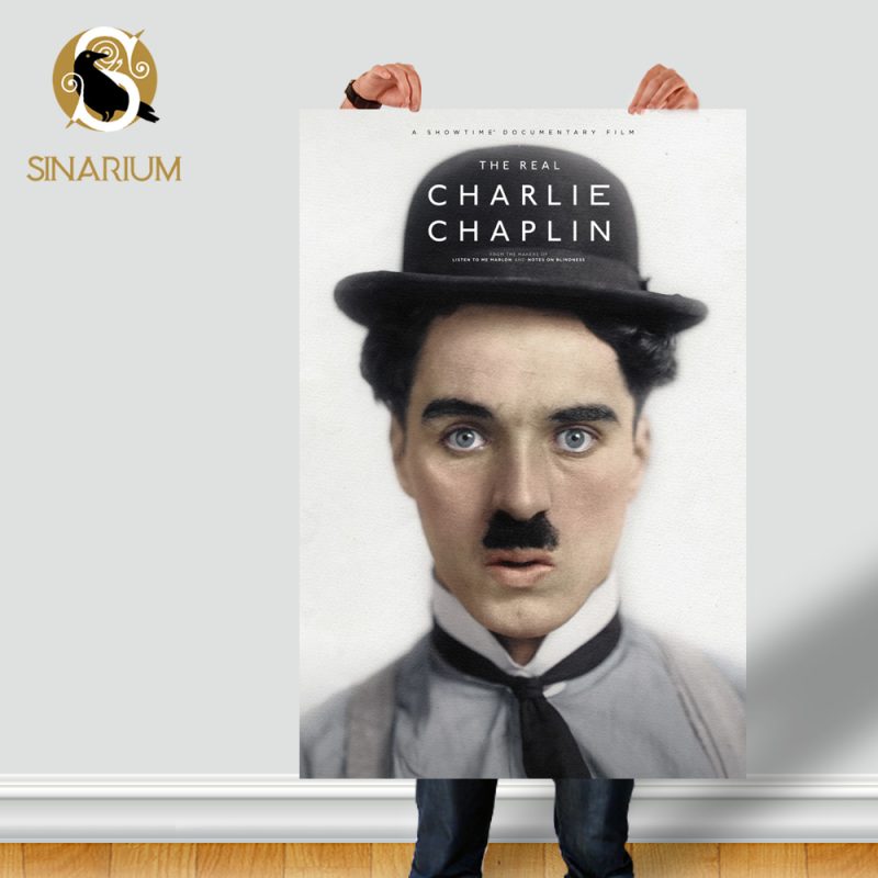 پوستر چارلی چاپلین Charlie Chaplin پوستر فیلم چارلی چاپلین واقعی The Real Charlie Chaplin