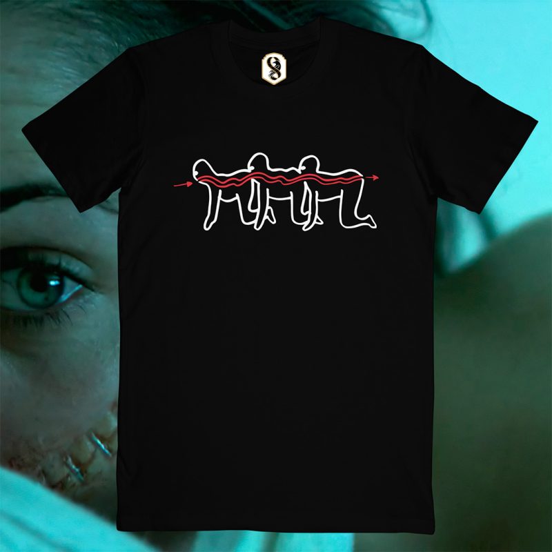 تیشرت فیلم Human Centipede رنگ مشکی