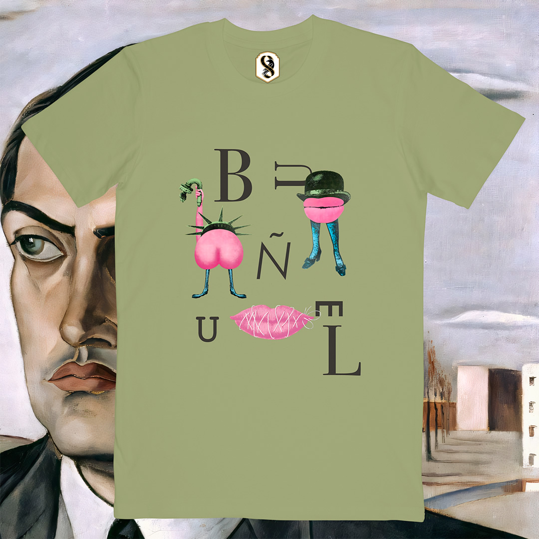 تیشرت سه گانه Luis Bunuel رنگ سبز سدی