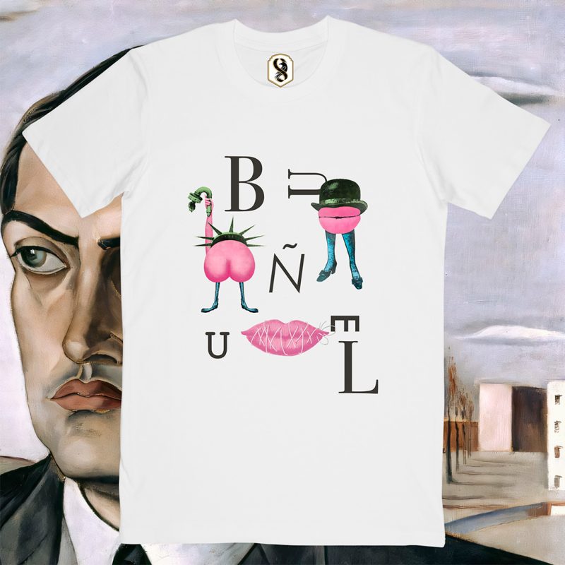 تیشرت سه گانه لوئیس بونوئل رنگ سفید