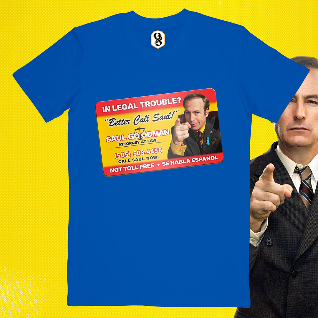 تیشرت Better Call Saul - کارت ویزیت سال گودمن