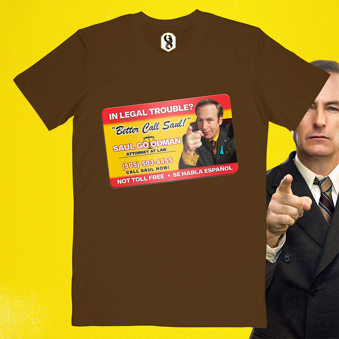 تیشرت Better Call Saul - کارت ویزیت سال گودمن