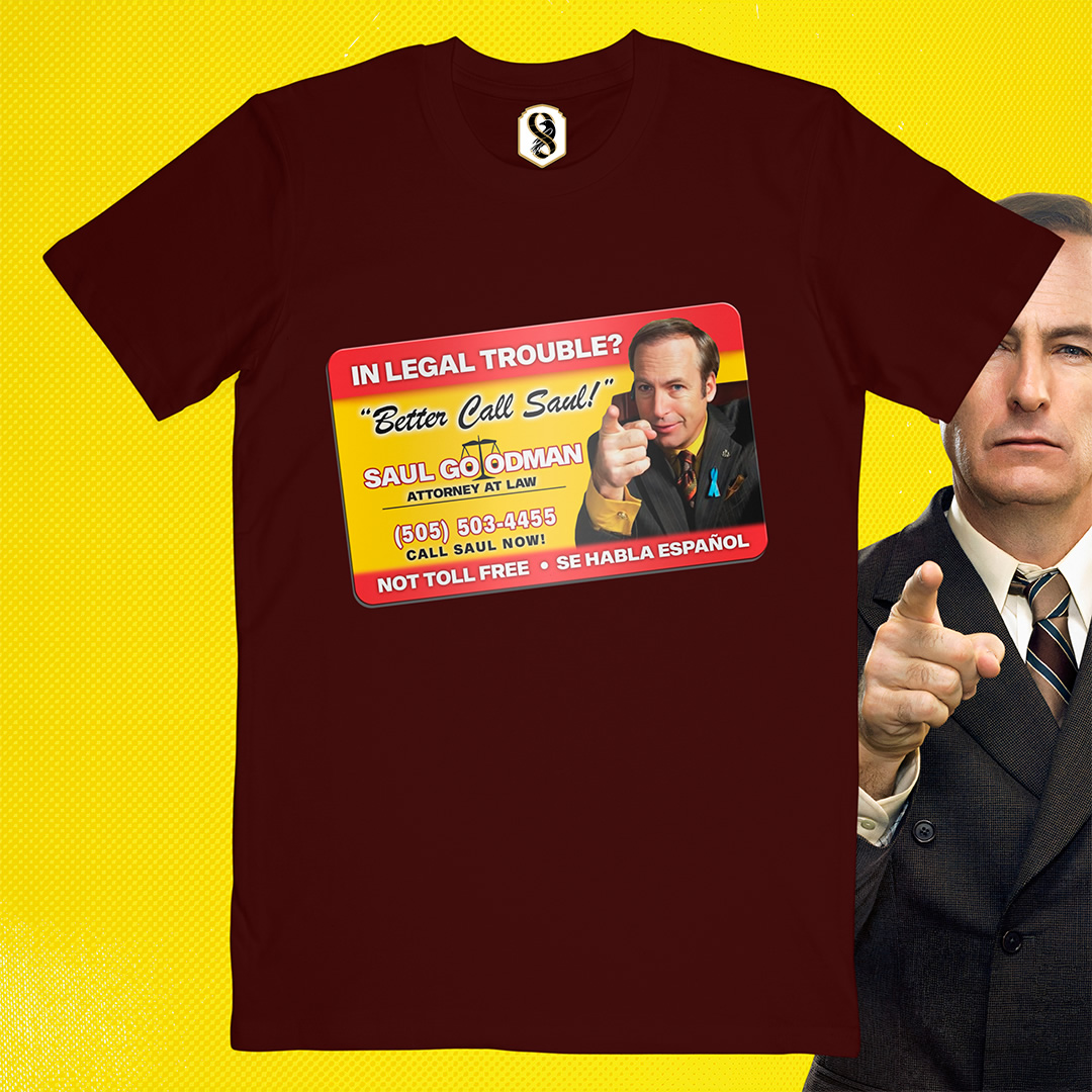 تیشرت Better Call Saul - کارت ویزیت سال گودمن