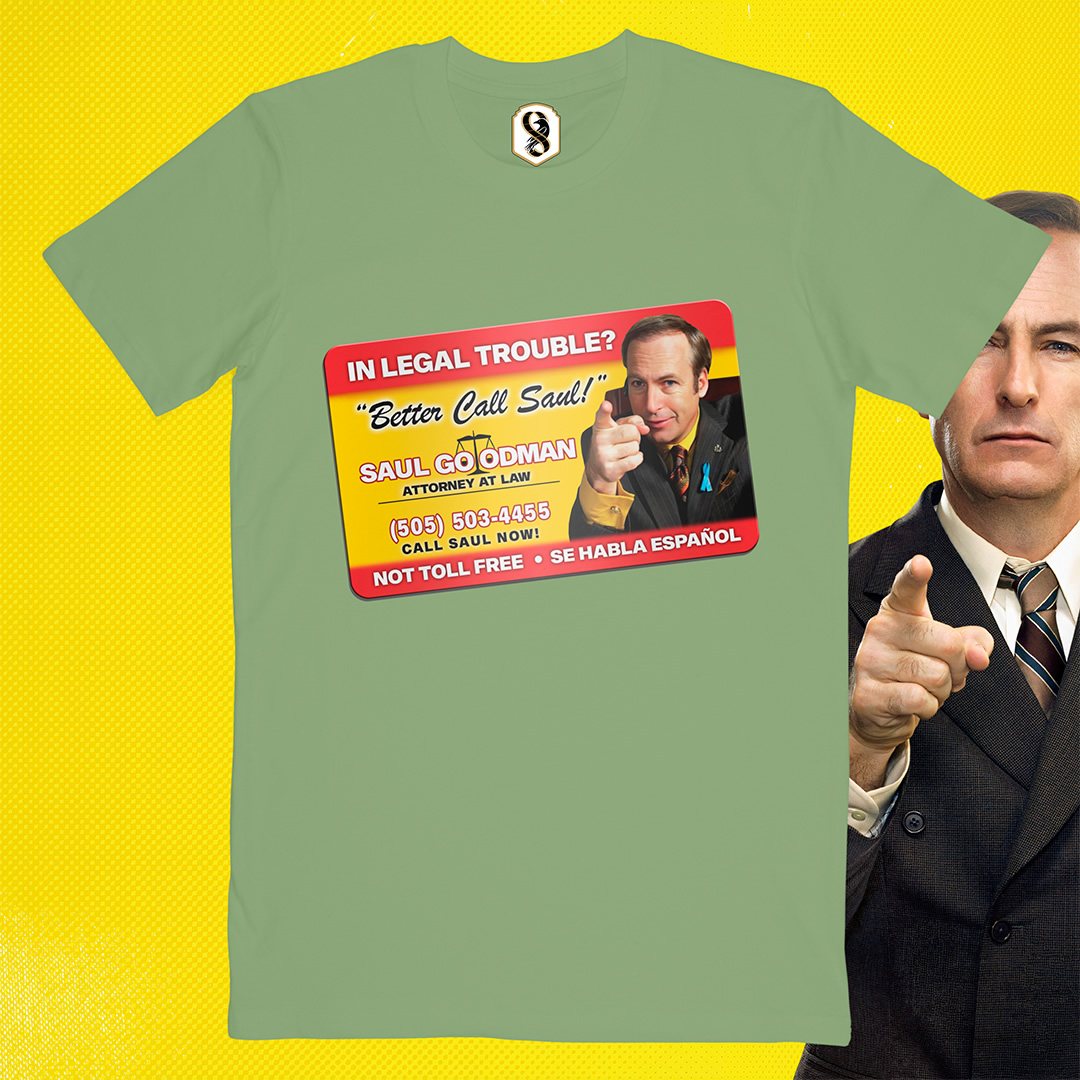 تیشرت Better Call Saul - کارت ویزیت سال گودمن