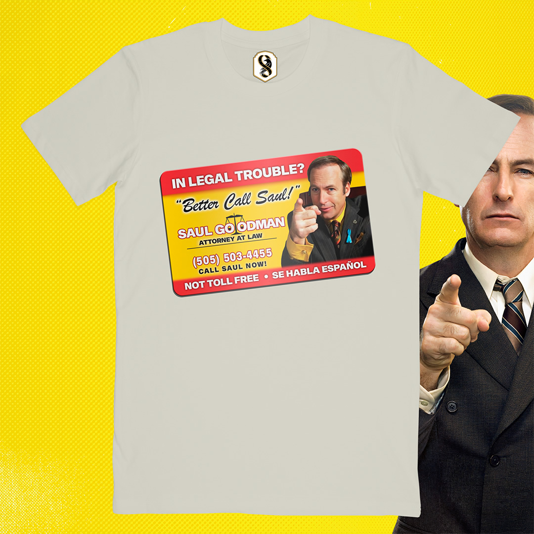 تیشرت Better Call Saul - کارت ویزیت سال گودمن