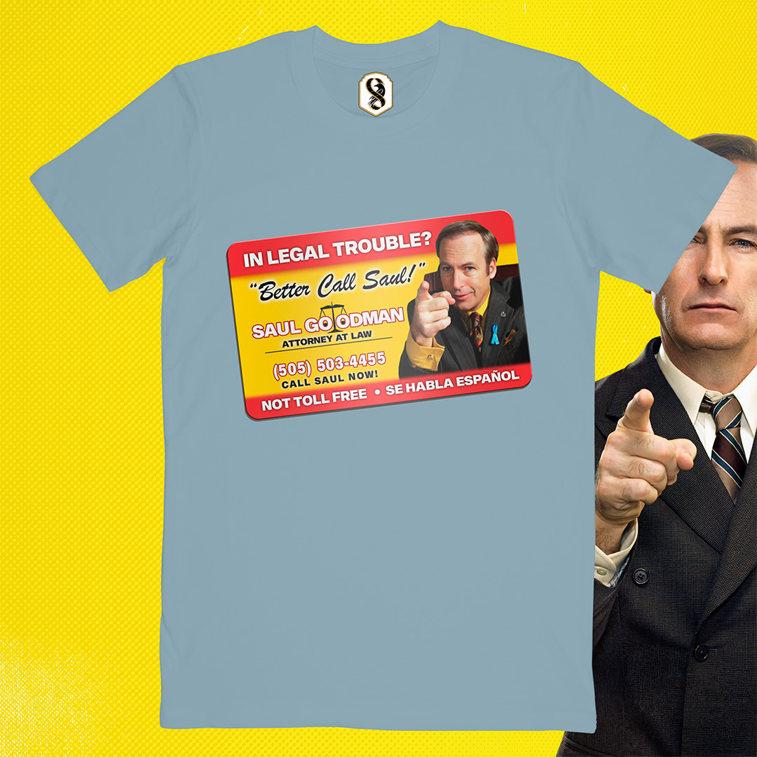 تیشرت Better Call Saul - کارت ویزیت سال گودمن