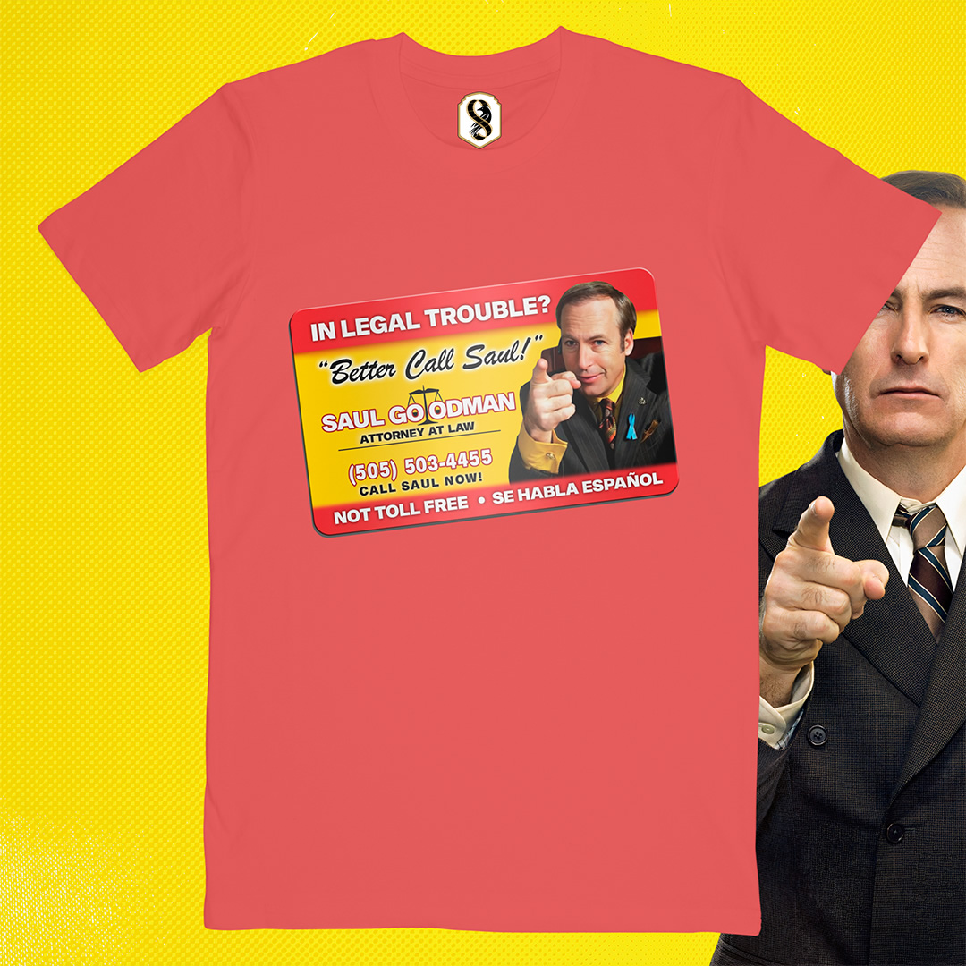 تیشرت Better Call Saul - کارت ویزیت سال گودمن