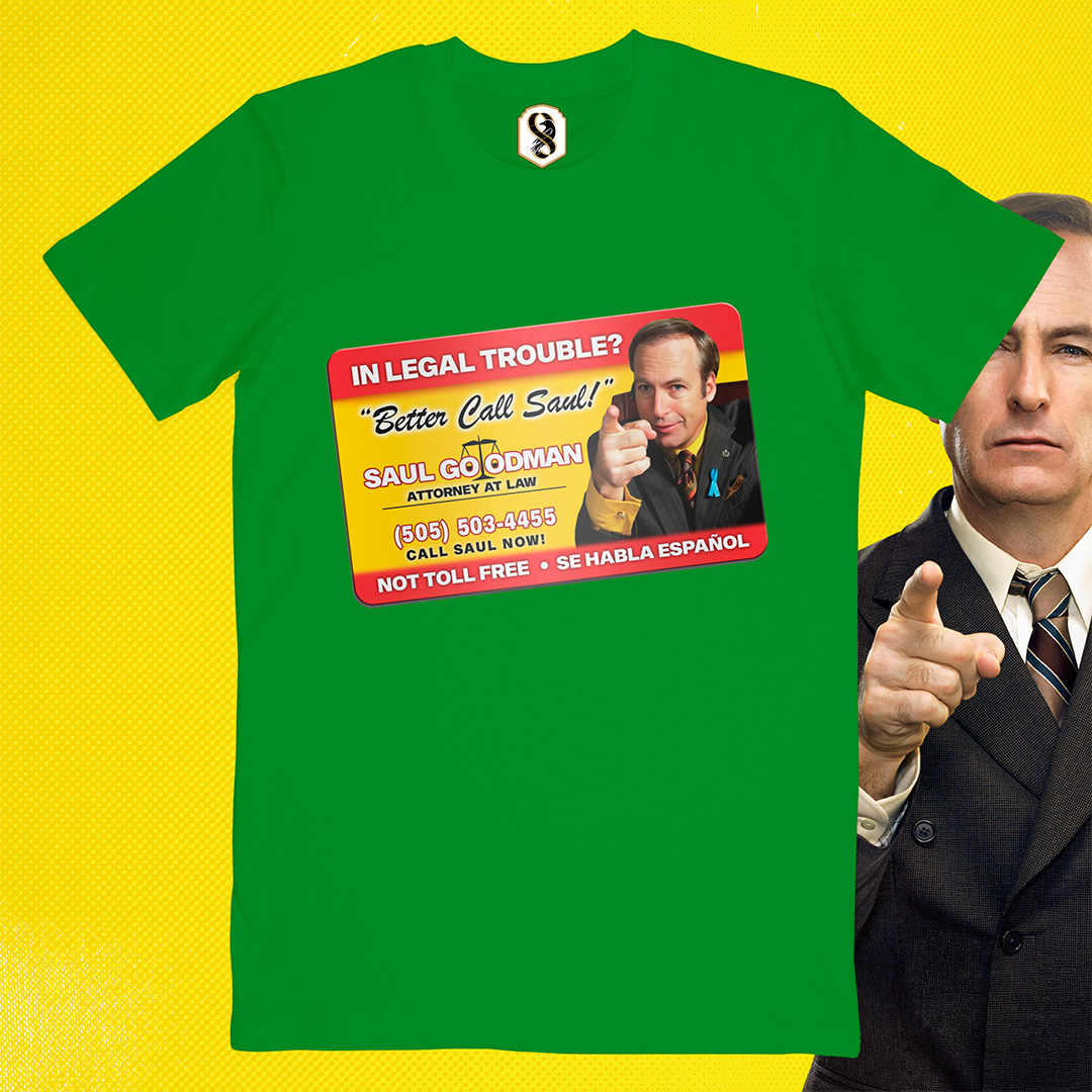 تیشرت Better Call Saul - کارت ویزیت سال گودمن