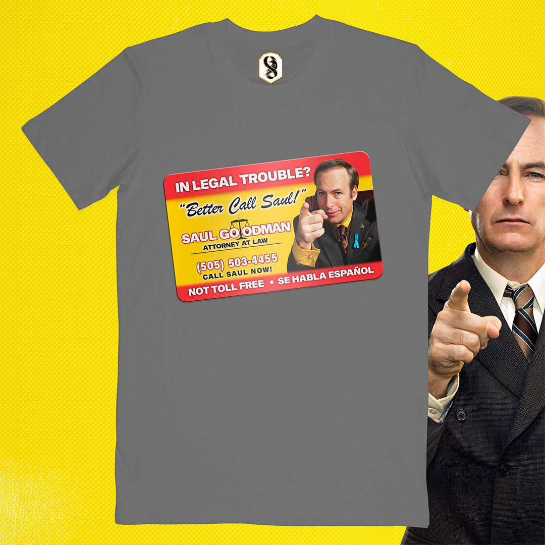 تیشرت Better Call Saul - کارت ویزیت سال گودمن