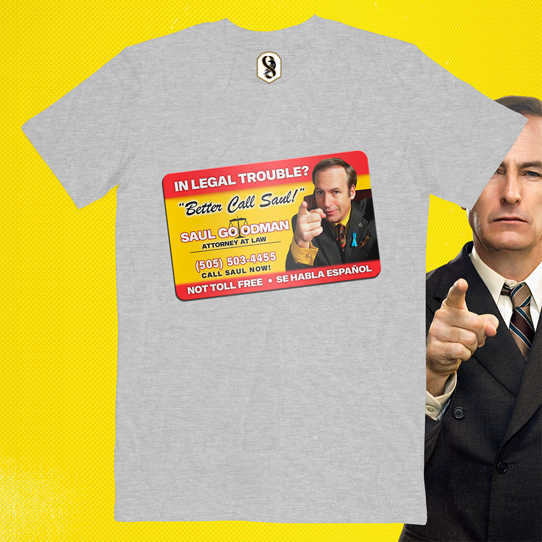 تیشرت Better Call Saul - کارت ویزیت سال گودمن