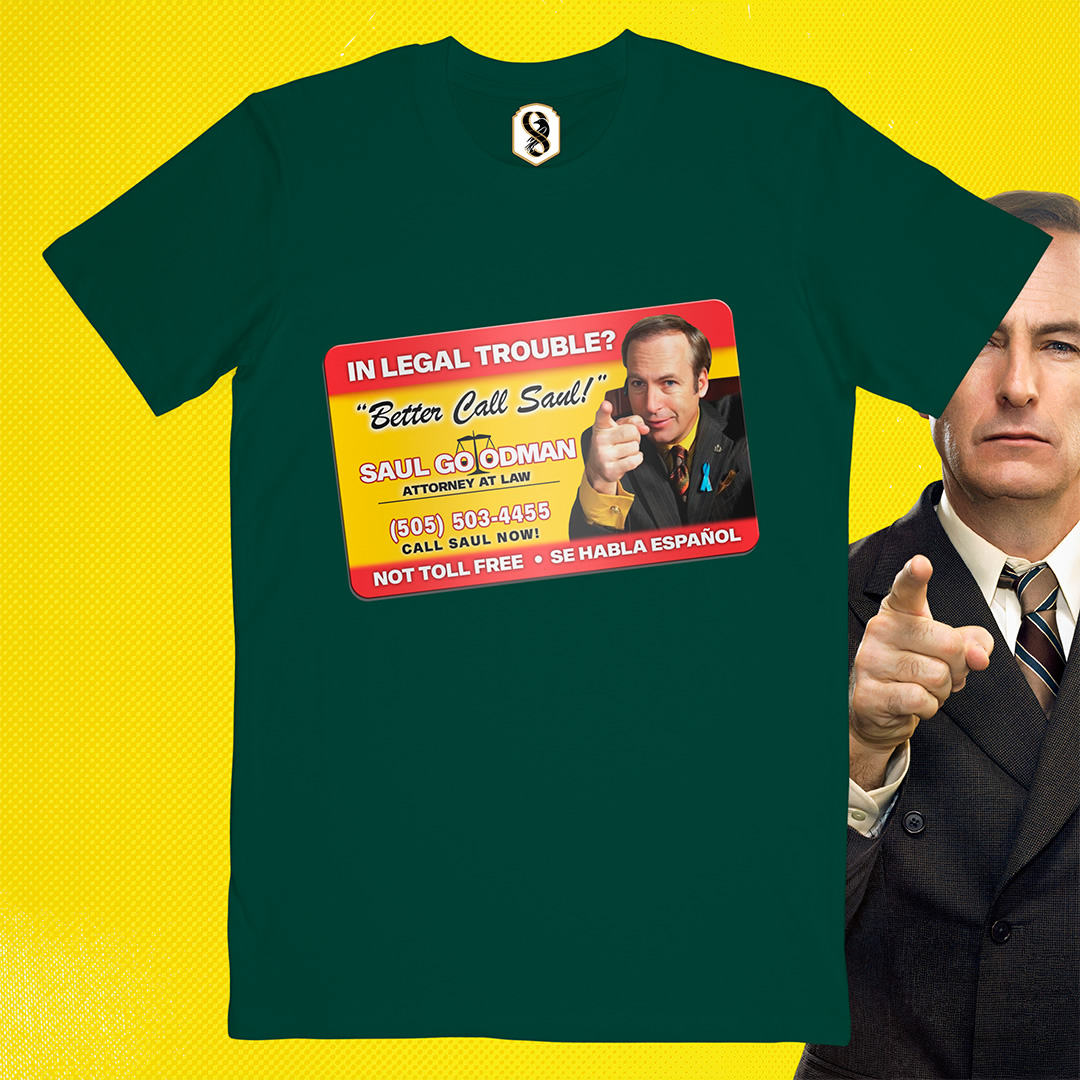 تیشرت Better Call Saul - کارت ویزیت سال گودمن