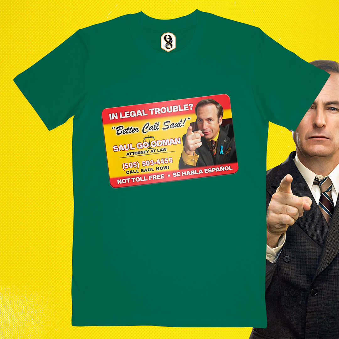 تیشرت Better Call Saul - کارت ویزیت سال گودمن