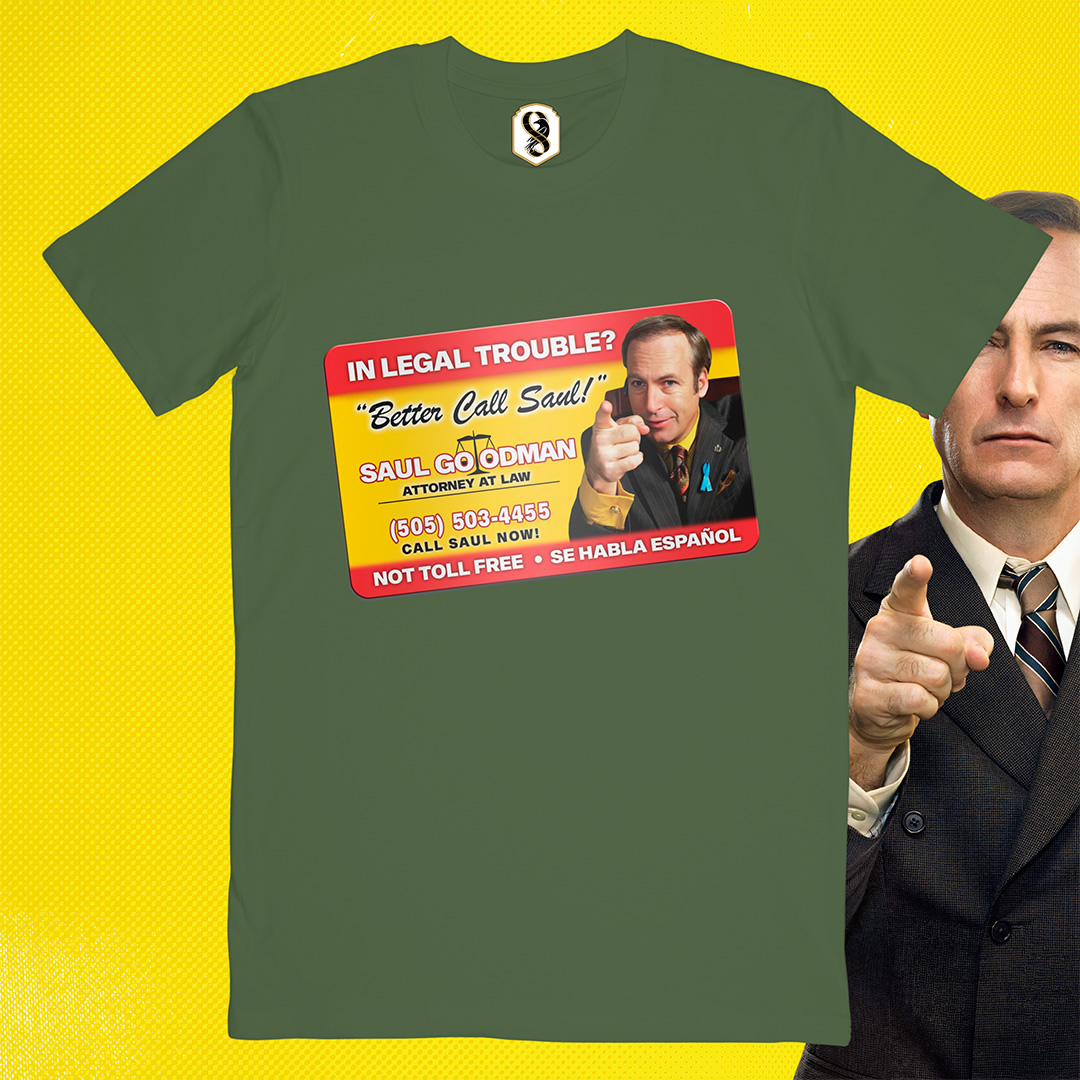 تیشرت Better Call Saul - کارت ویزیت سال گودمن