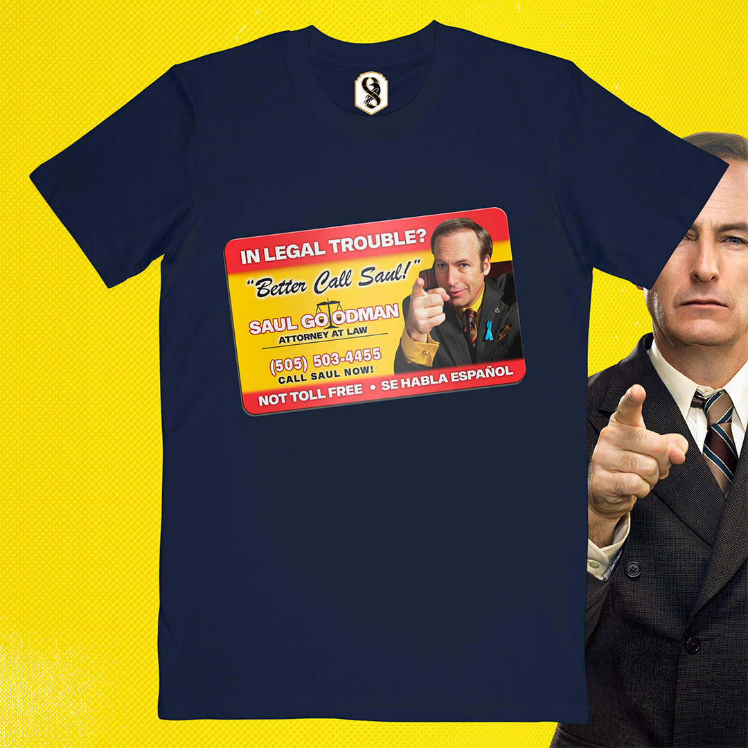 تیشرت Better Call Saul - کارت ویزیت سال گودمن