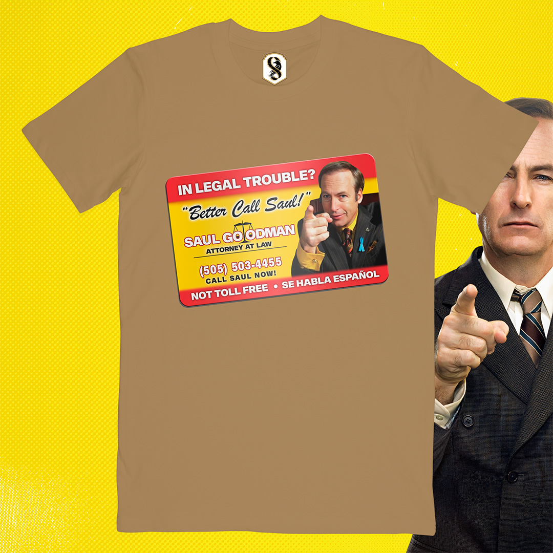 تیشرت Better Call Saul - کارت ویزیت سال گودمن