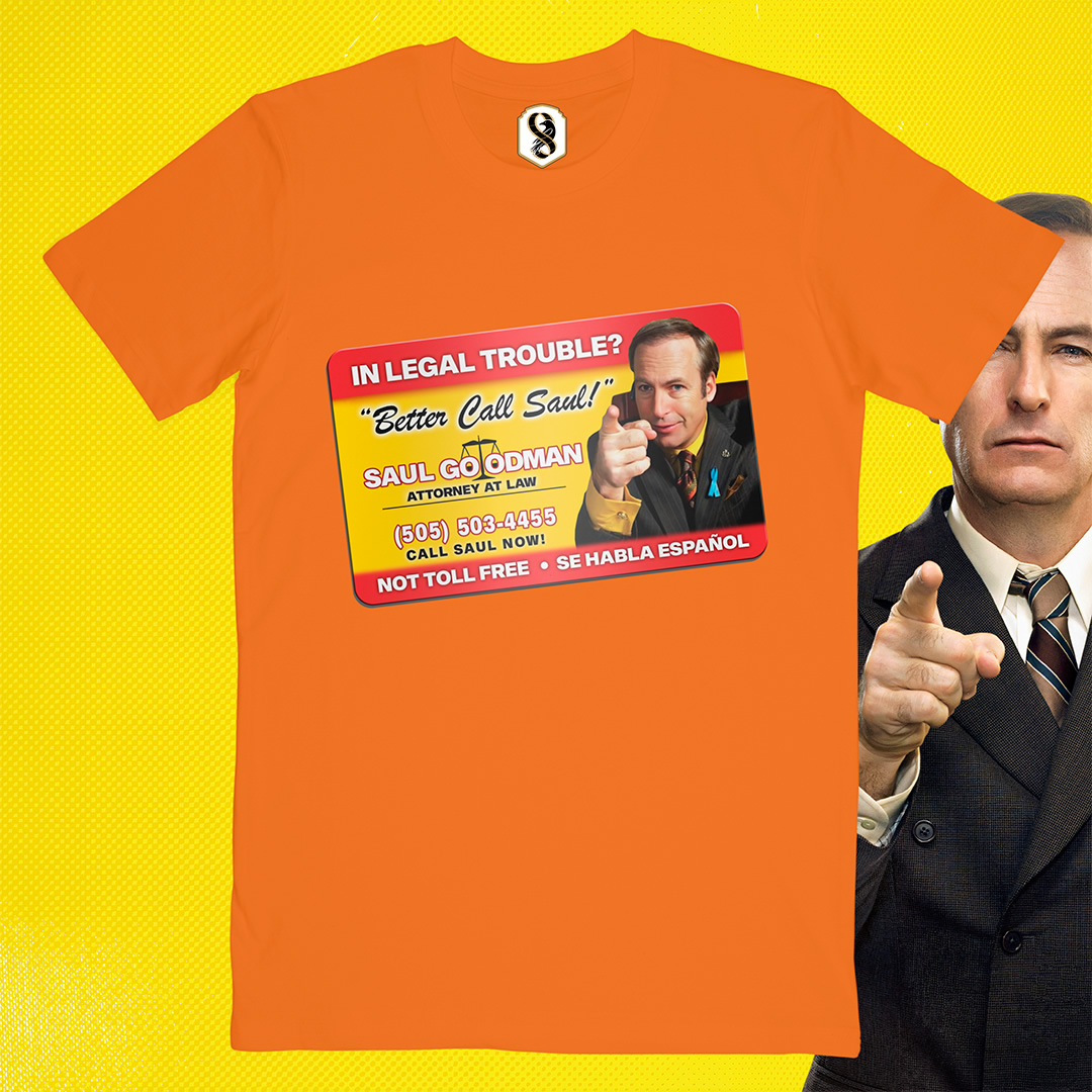 تیشرت Better Call Saul - کارت ویزیت سال گودمن