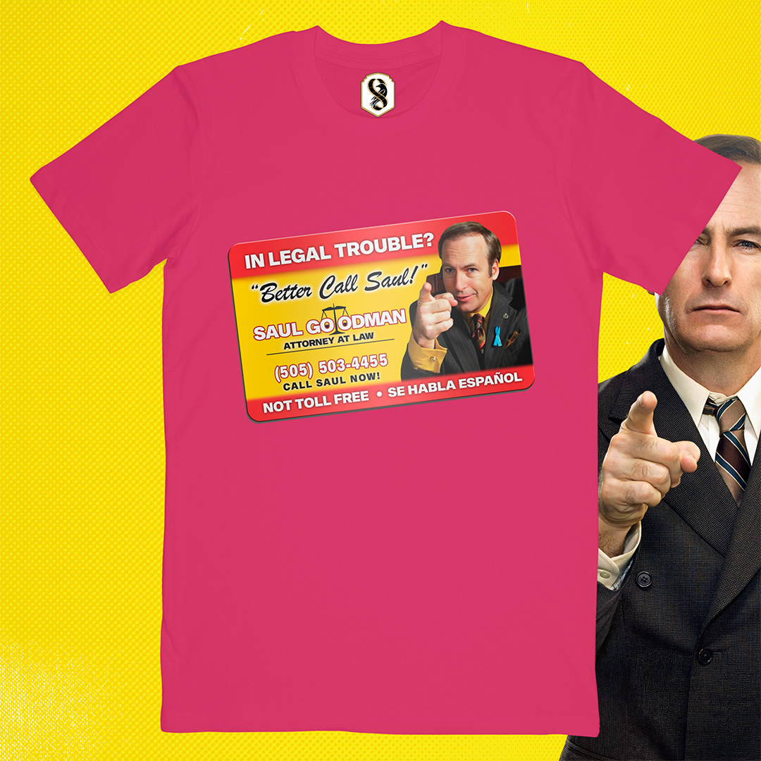 تیشرت Better Call Saul - کارت ویزیت سال گودمن