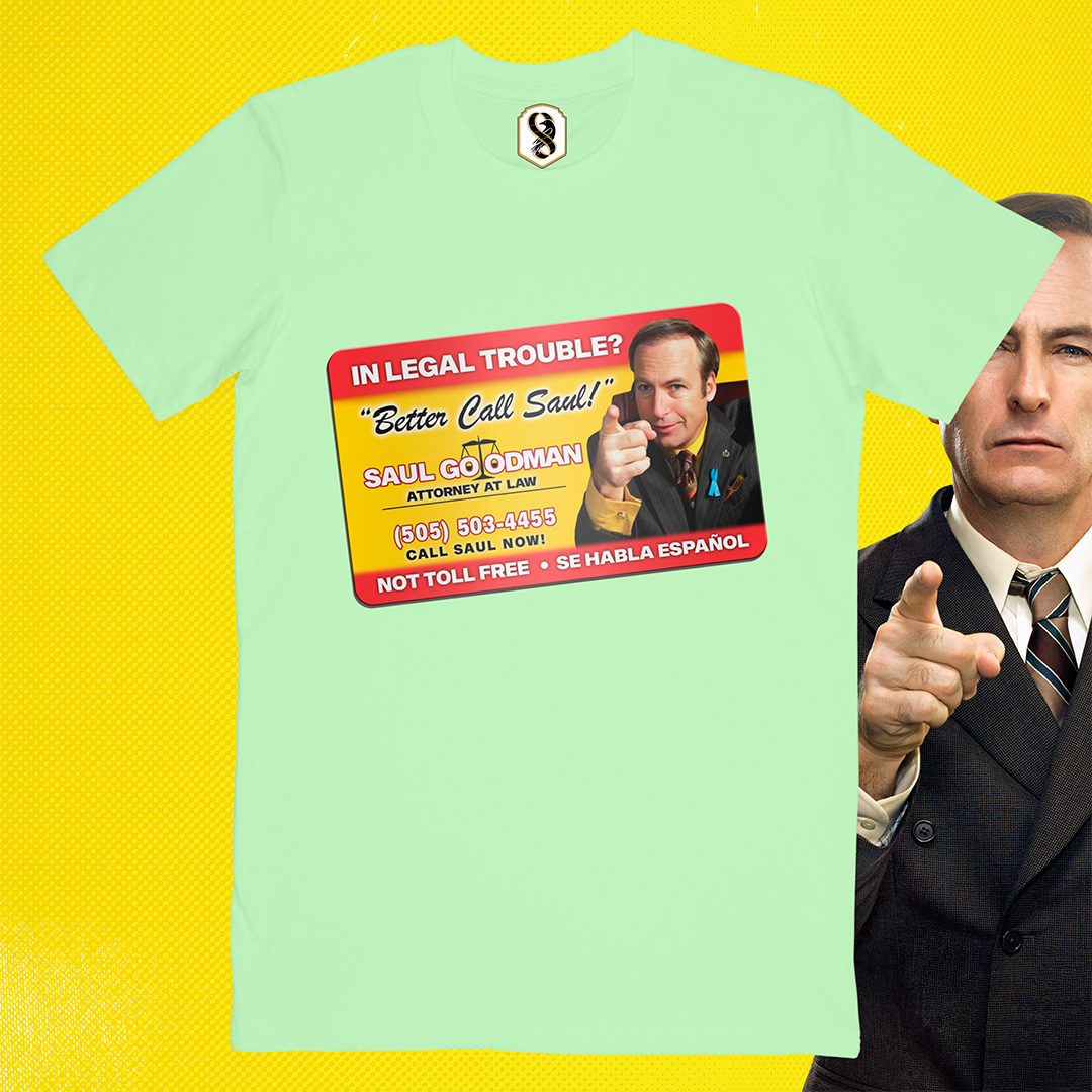 تیشرت Better Call Saul - کارت ویزیت سال گودمن