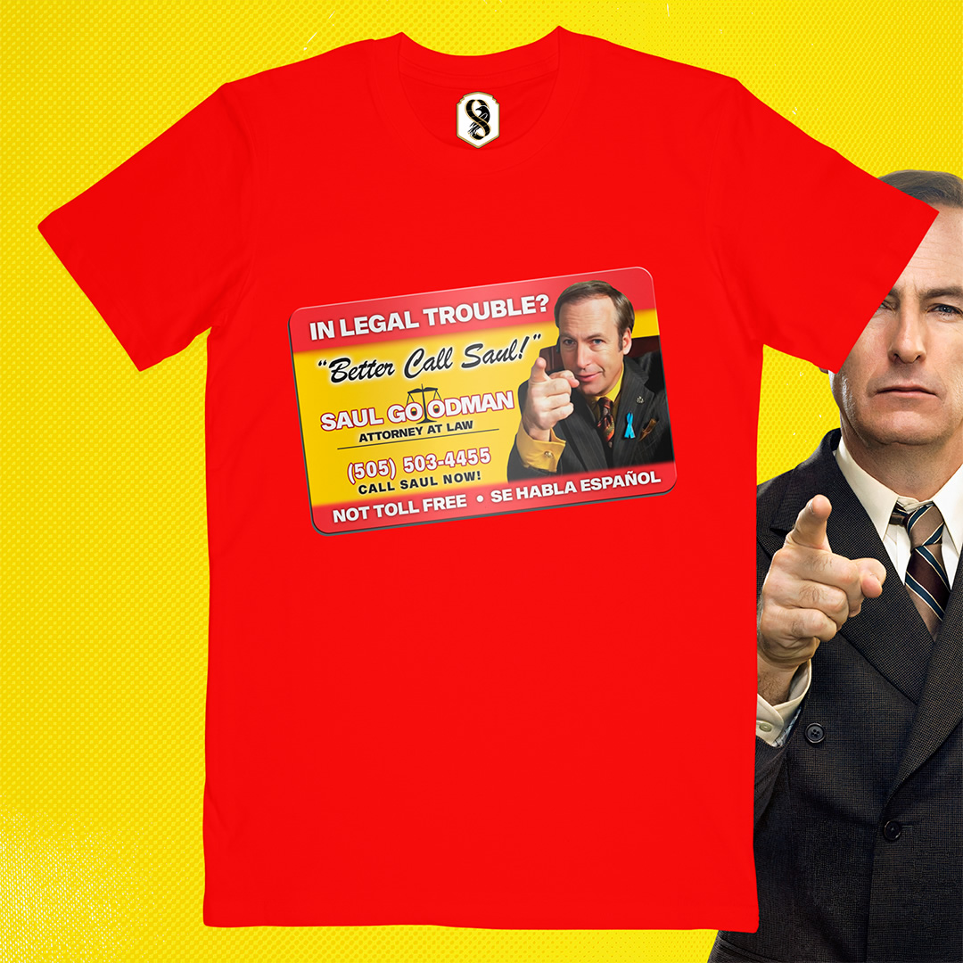 تیشرت Better Call Saul - کارت ویزیت سال گودمن