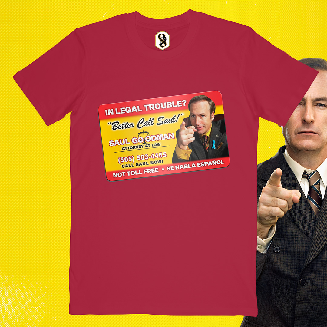 تیشرت Better Call Saul - کارت ویزیت سال گودمن