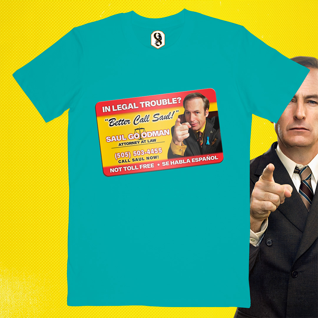 تیشرت Better Call Saul - کارت ویزیت سال گودمن