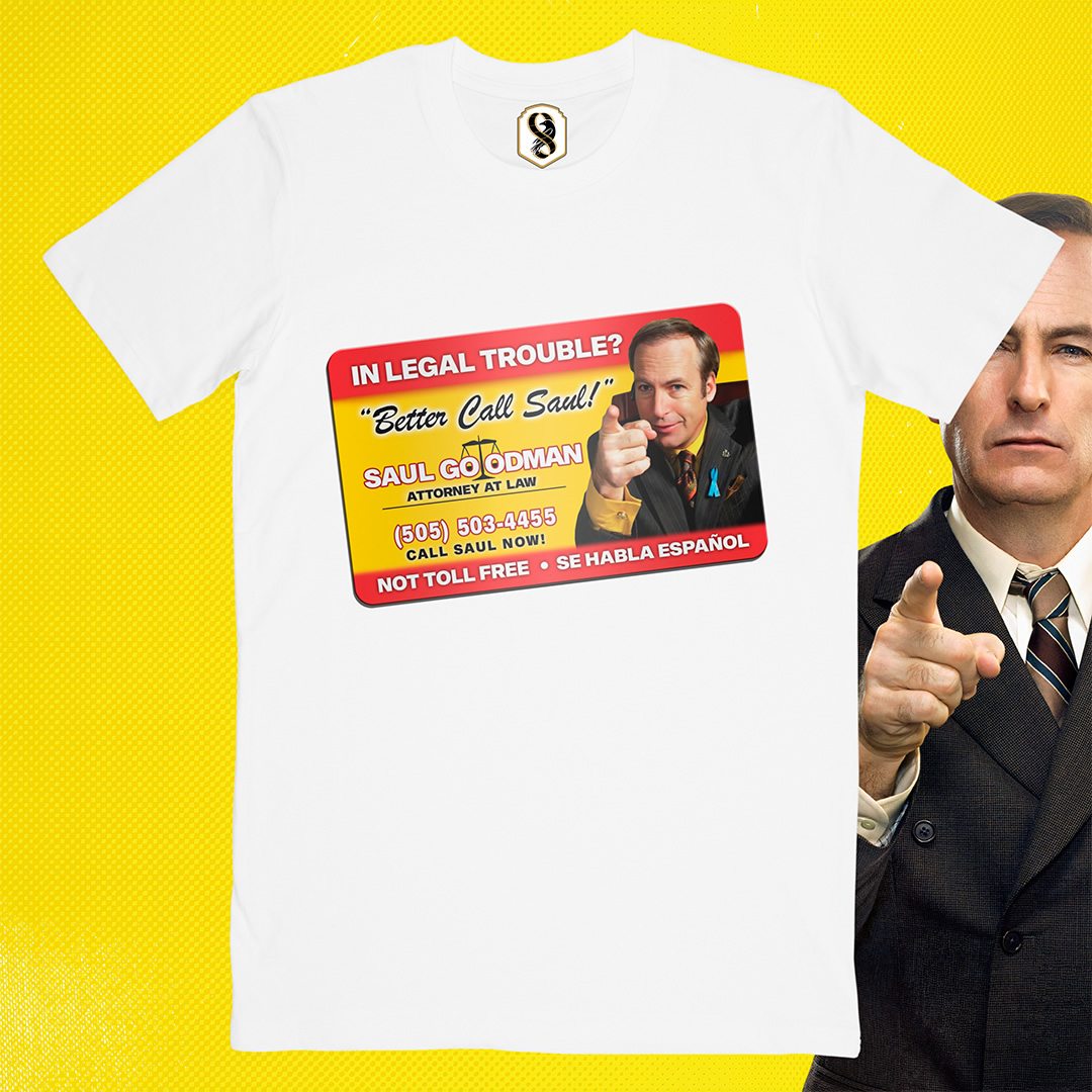 تیشرت Better Call Saul - کارت ویزیت سال گودمن
