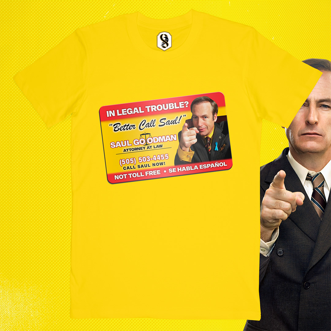 تیشرت Better Call Saul - کارت ویزیت سال گودمن